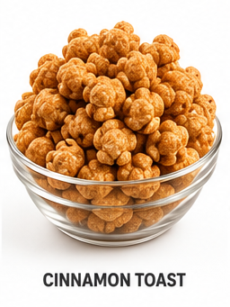 A bag of cinnamon toast gourmet popcorn