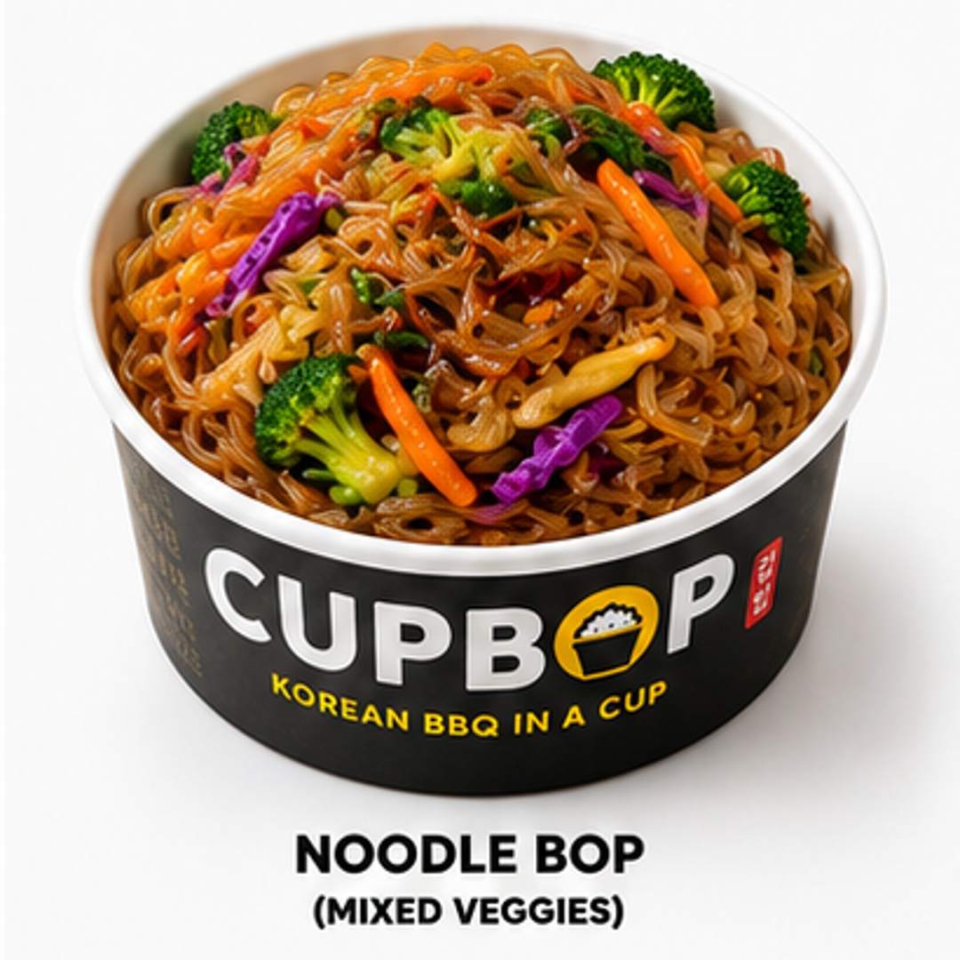 A Noodle Bop bowl with mixed veggies