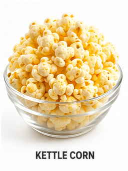 A bag of kettle corn gourmet popcorn